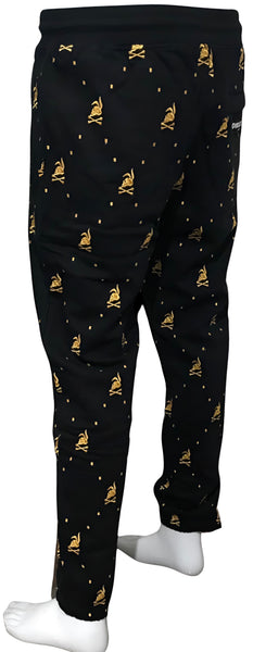 ^CROOKS & CASTLES^ (BLACK) ~SKULL BUNNY~ JOGGER SWEATPANTS