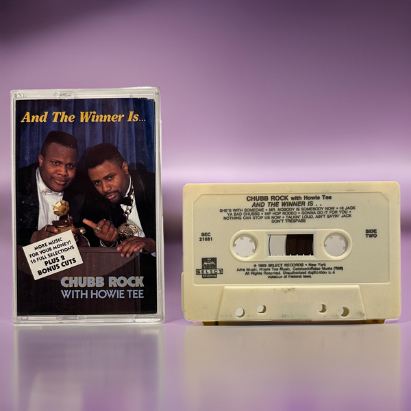 •CHUBB ROCK WITH HOWIE TEE ~ AND THE WINNER IS…• ~1989 OG PRESSING~ (CASSETTE TAPE)