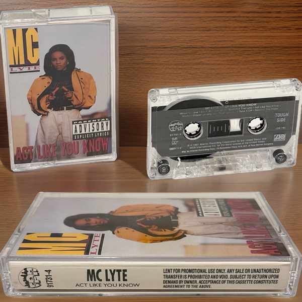 •MC LYTE ~ ACT LIKE YOU KNOW• (1991 OG PRESSING) (RARE PROMO COPY)