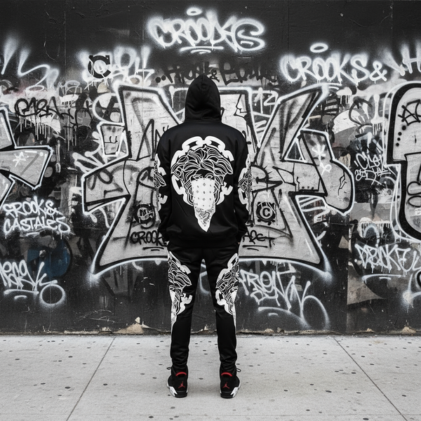 •CROOKS & CASTLES• JOGGER SWEATSUITS SUITS (FLEECY SOFT LINED) (1 of 1 Sample)