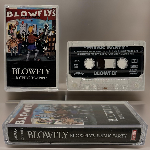 •BLOWFLY ~ “FREAK PARTY”• ~1996 OG RE-PRESS~ (CASSETTE TAPE)