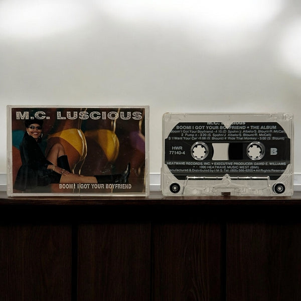 •M.C. LUSCIOUS - BOOM! I GOT YOUR BOYFRIEND• ~1990 OG PRESSING~ (CASSETTE TAPE)