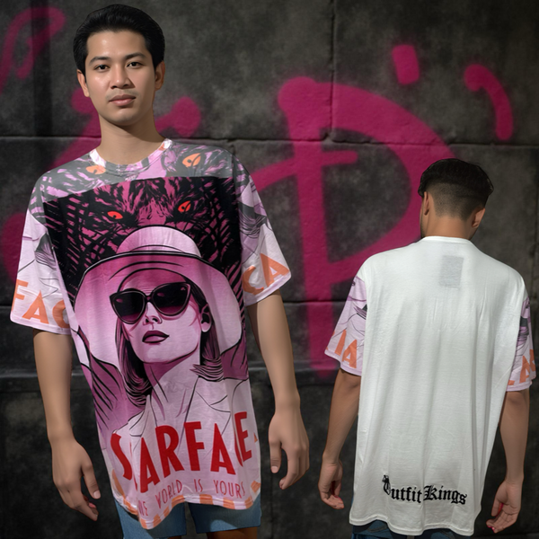 •SCARFACE - “ELVIRA”• Luxury big print tees (Cotton blends) (UP TO 5XL)