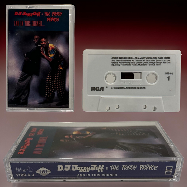 •D.J. JAZZY JEFF AND THE FRESH PRINCE - …AND IN THIS CORNER• ~1989 OG PRESS~ (CLUB) (CASSETTE TAPE) (2)