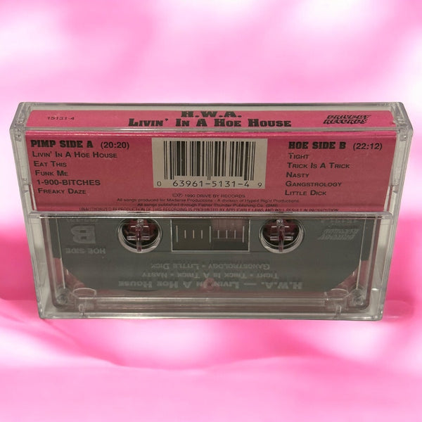 •H.W.A. - LIVIN’ IN A HOE HOUSE• ~1990 OG PRESSING~ (CASSETTE TAPE)