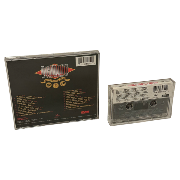 •DIAMOND AND THE PSYCHOTIC NEUROTICS - STUNTS, BLUNTS, & HIP HOP• ~1992 OG PRESSINGS~ (CD & CASSETTE TAPE)