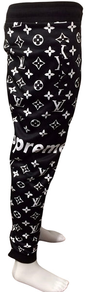 ^L0U!$^ (BLACK-WHITE) ~ALL OVER PRINT~ JOGGER SWEATPANTS