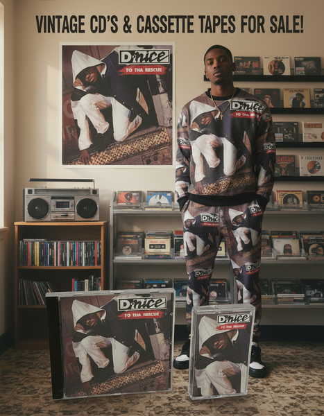 •D-NICE - TO THA RESCUE• ~1991 OG PRESSINGS~ (CD & CASSETTE TAPE)