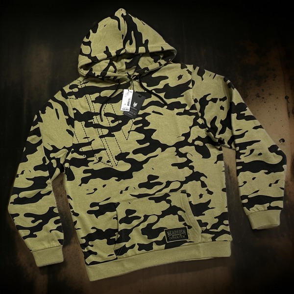 ^HEADRUSH^ (Camo) ~Chosen Few~ Pullover Hoodies (Embroidered Logo)