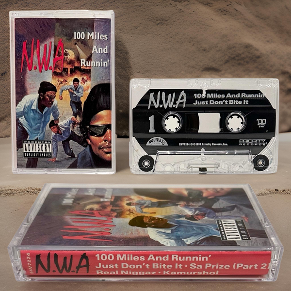 •N.W.A - 100 MILES AND RUNNIN’ EP• ~1990 OG PRESSING~ (CASSETTE TAPE)