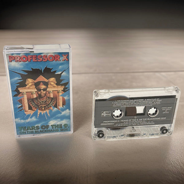 •PROFESSOR X ~ YEARS OF THE 9, ON THE BLACK HAND SIDE• (1991 OG PRESSING) (CASSETTE TAPE)