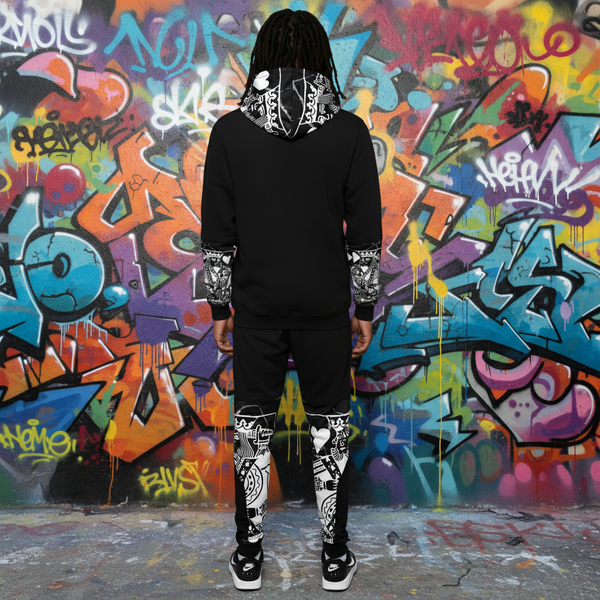 •KING OF HEARTS• LUXURY JOGGER SWEATSUITS (CUT & SEW) (EMBROIDERED LOGOS)
