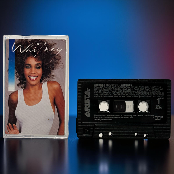 •WHITNEY HOUSTON - WHITNEY• ~1987 OG PRESSING~ (CASSETTE TAPE) (CANADIAN BLACK SHELL)