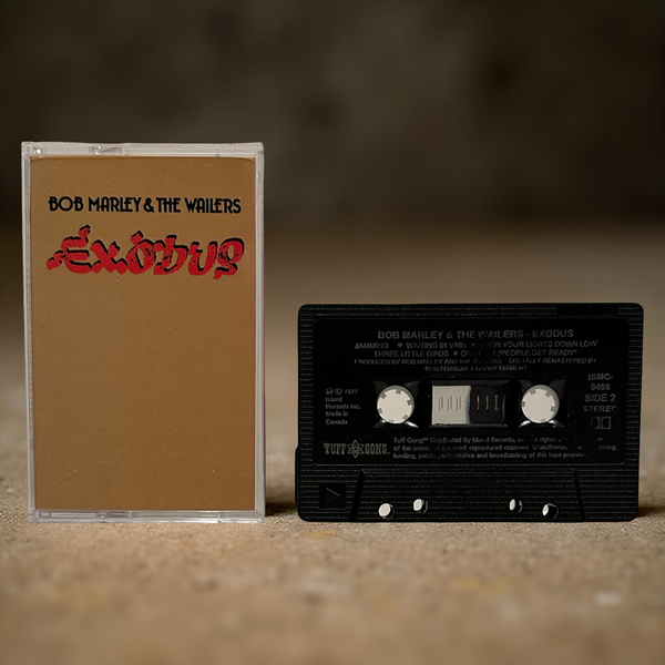 •BOB MARLEY & THE WAILERS - EXODUS• ~1977 OG CANADIAN PRESSING~ (CASSETTE TAPE) (BLACK SHELL)