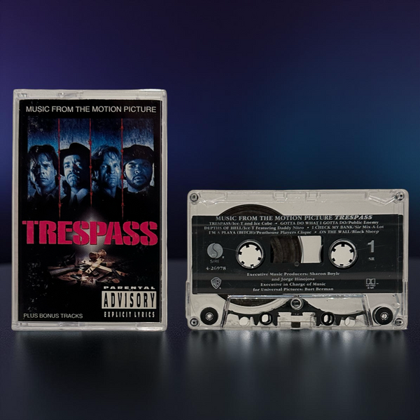 •TRESPASS ~ MUSIC FROM THE MOTION PICTURE• ~1992 OG PRESSING~ (CASSETTE TAPE)