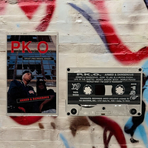 •P.K.O. - ARMED & DANGEROUS• ~1990 OG PRESSING~ (CASSETTE TAPE)