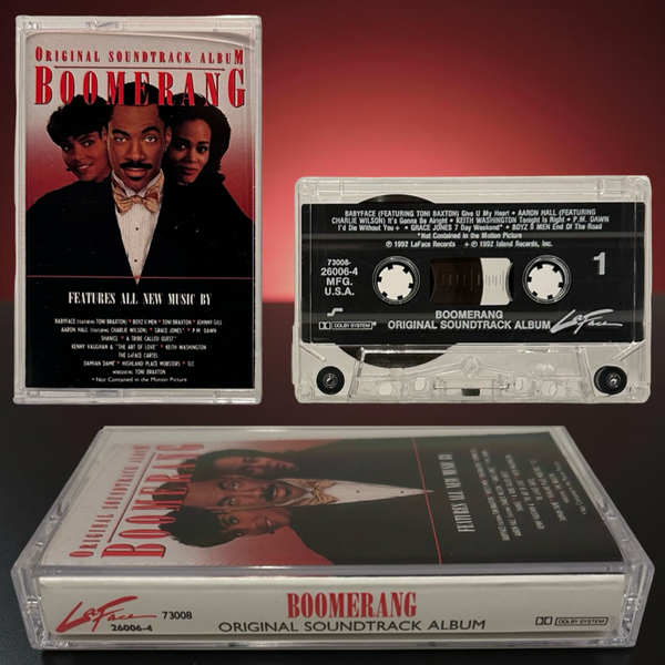 •BOOMERANG ~ ORIGINAL SOUNDTRACK ALBUM• ~1992 OG PRESSING~ (CASSETTE TAPE)