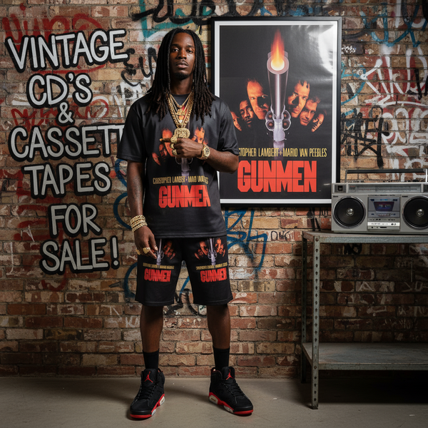 •GUNMEN ~ SOUNDTRACK• ~1993 OG PRESSING~ (CASSETTE TAPE)