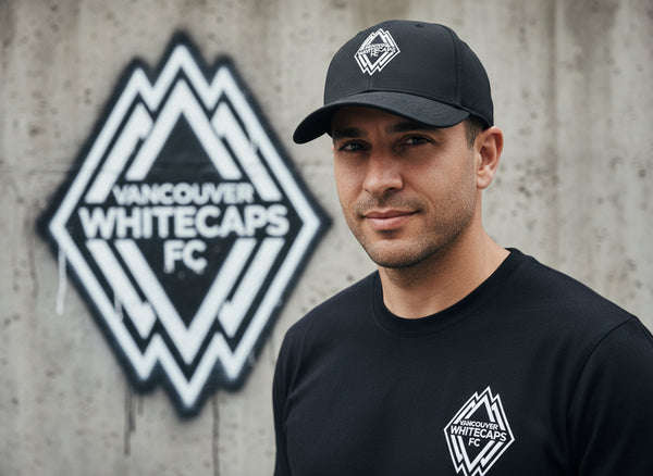 *Vancouver Whitecaps Football Club* Flex Fit curved beak hats by Mitchell & Ness