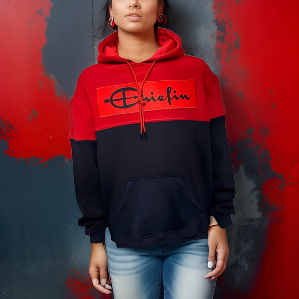 ^CHAMPION CHIEFIN’^ (RED-NAVY) PULLOVER HOODIES FOR MEN