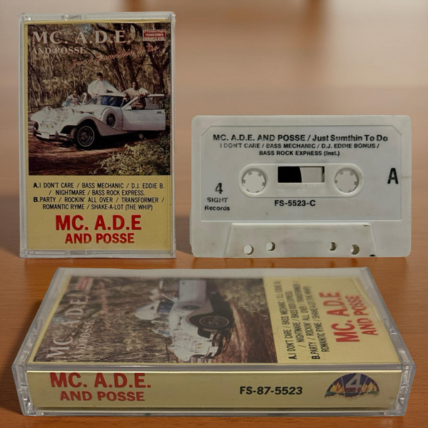 •MC. - A.D.E. AND POSSE - JUST SUMTHIN TO DO• ~1987 OG PRESSING~ (CASSETTE TAPE)