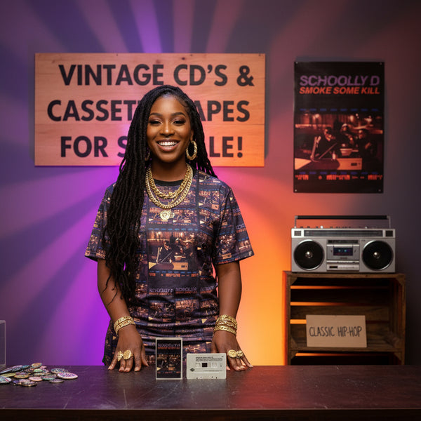 •SCHOOLLY D - SMOKE SOME KILL• ~1988 OG PRESSING~ (CASSETTE TAPE)