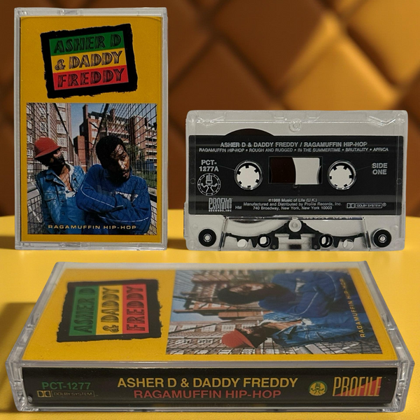 •ASHER D & DADDY FREDDY - RAGGAMUFFIN HIP-HOP• ~1988 OG PRESSING~ (CASSETTE TAPE)