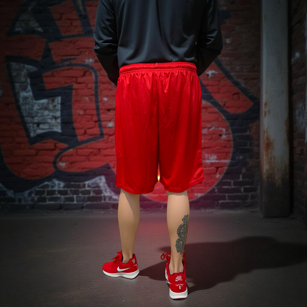 •CHICAGO 23• ~Red Shorts~ *Summer activewear* (Front pockets & drawstring closure)