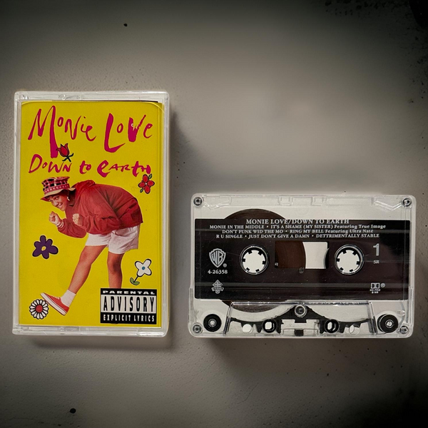 •MONIE LOVE - DOWN TO EARTH• ~1990 OG PRESSING~ (CASSETTE TAPE) (1)