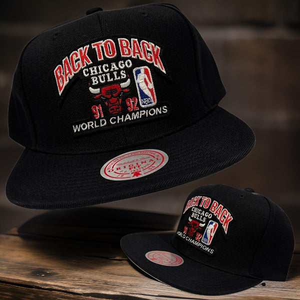 *Chicago Bulls* ~1992 World Champions~ snapback hat by Mitchell & Ness