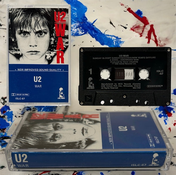 •U2 - WAR• ~1983 OG CANADIAN REPRESS~ (CASSETTE TAPE)