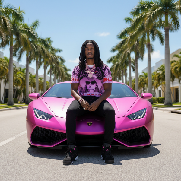 *SCARFACE - “ELVIRA”* ~Luxury big print tees~ (Cotton Blends) (UP TO 5XL)