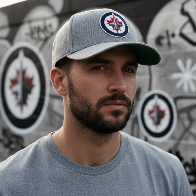 *Winnipeg Jets* ~Dynasty Fitted Hats by Mitchell & Ness~