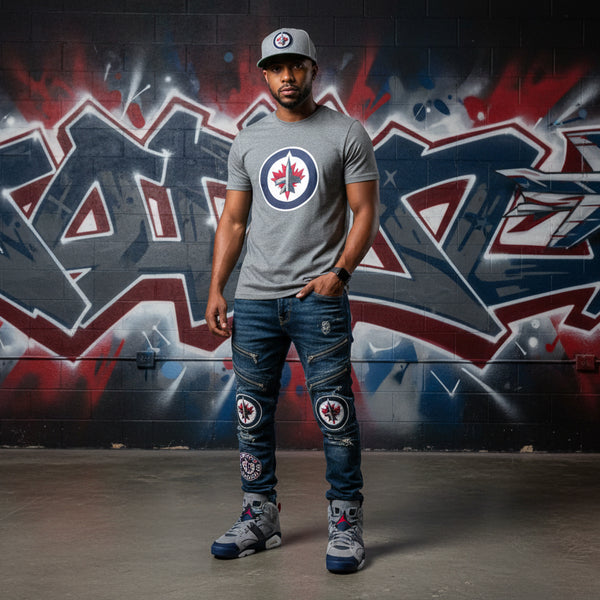 *Winnipeg Jets* ~Dynasty Fitted Hats by Mitchell & Ness~