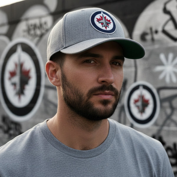 *Winnipeg Jets* ~Dynasty Fitted Hats by Mitchell & Ness~