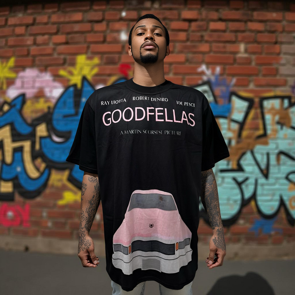 •GOODFELLAS ~ “Pink Cadillac” Luxury big print tees (Cotton Blends) (UP TO 5XL)