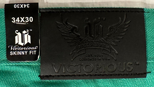 *VICTORIOUS* (GREEN SKINNY FIT) DENIM JEANS FOR MEN