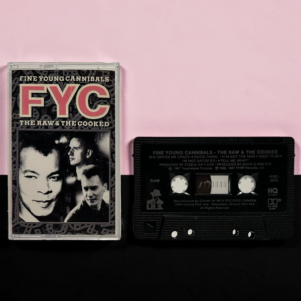 •FINE YOUNG CANNIBALS ~ THE RAW & THE COOKED• ~1988 OG CANADIAN PRESSING~ (CASSETTE TAPE) (BLACK SHELL)