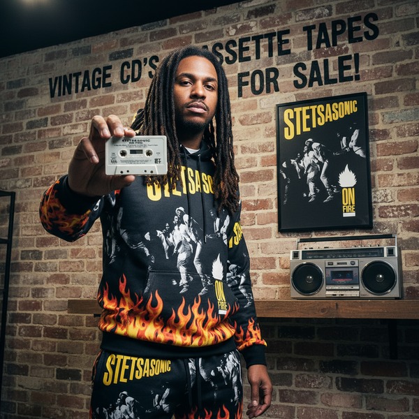 •STETSASONIC ~ ON FIRE• ~1986 OG PRESSING~ (CASSETTE TAPE)