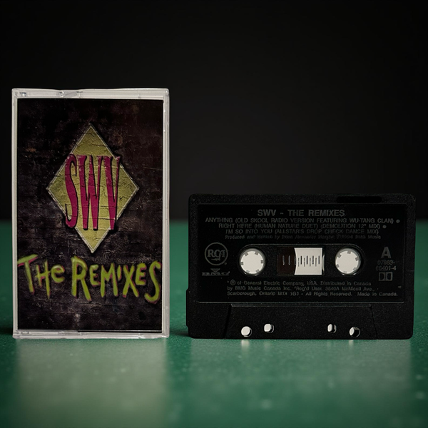 •SWV SISTERS WITH VOICES - THE REMIX EP• ~1994 OG CANADIAN PRESSING~ (CASSETTE TAPE) (HTF BLACK TAPE)