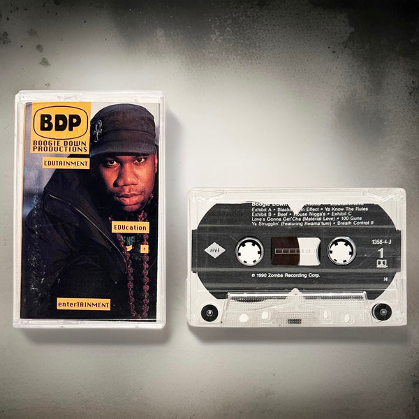 •BOOGIE DOWN PRODUCTIONS ~ EDUTAINMENT• (1990 OG PRESSING) (CASSETTE TAPE) (2)