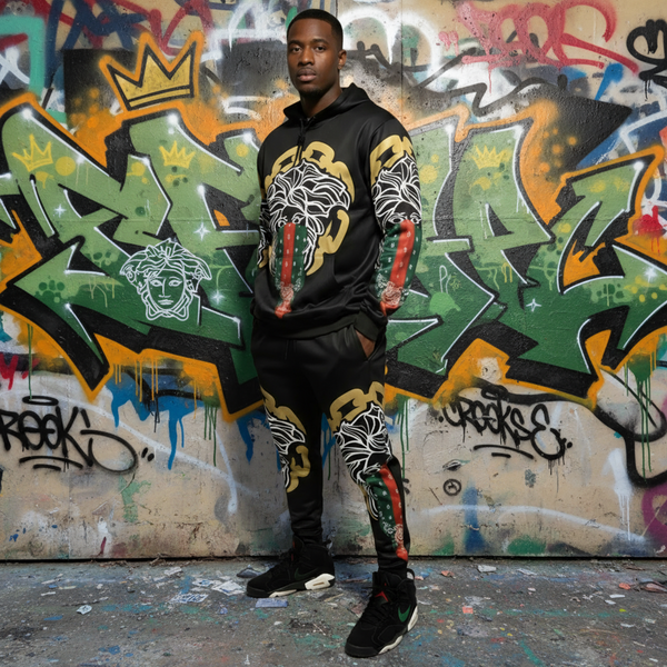 •CROOKS & CASTLES• JOGGER SWEATSUITS (FLEECY SOFT LINED) (1 of 1 Sample)