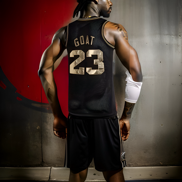 ^CHI 23 GOAT^ Basketball Jerseys (Stitched Logos & Numbers)