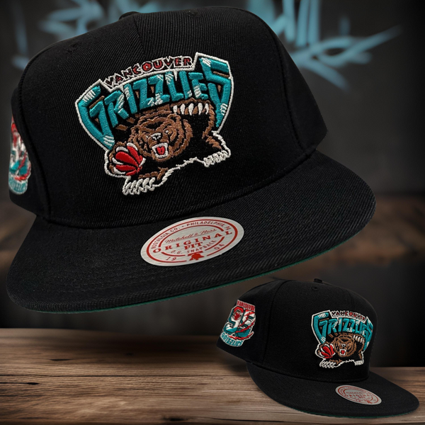 *Vancouver Grizzlies* snapback hats by Mitchell & Ness