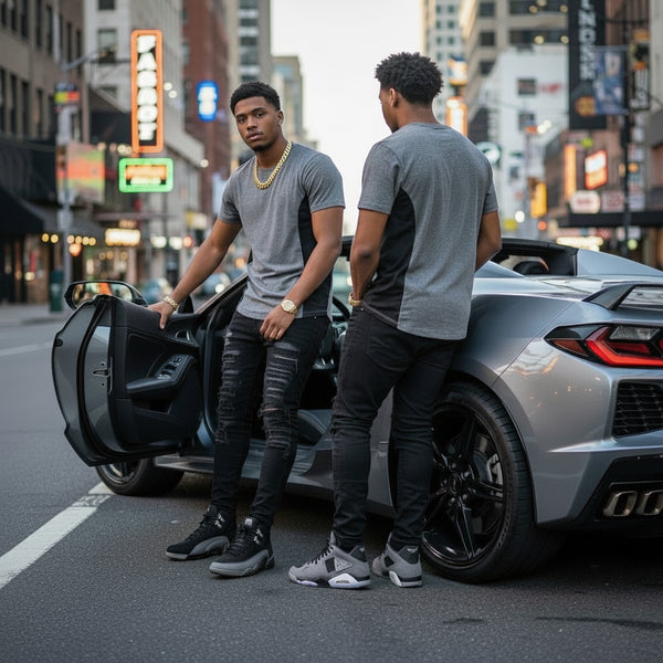 *UCXX* (DEEP GREY) FANCY TEES