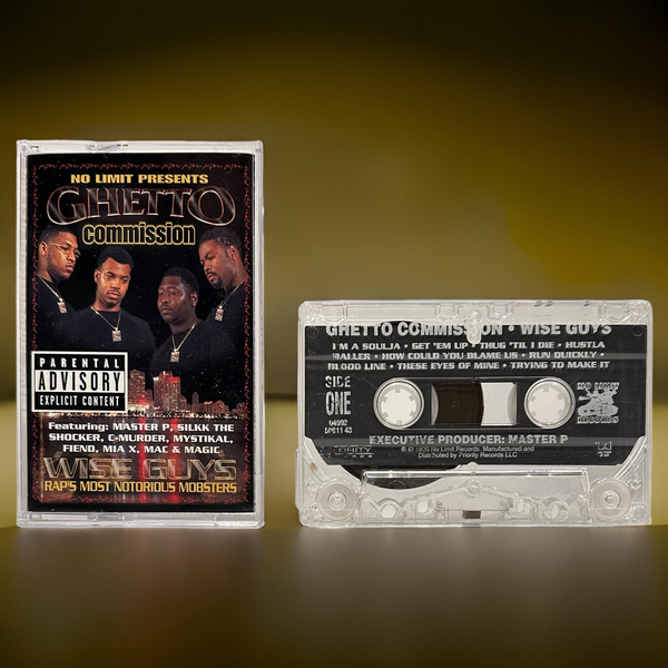 •GHETTO COMMISSION ~ WISE GUYS• ~1998 OG PRESSING~ (NO LIMIT) (CASSETTE TAPE)