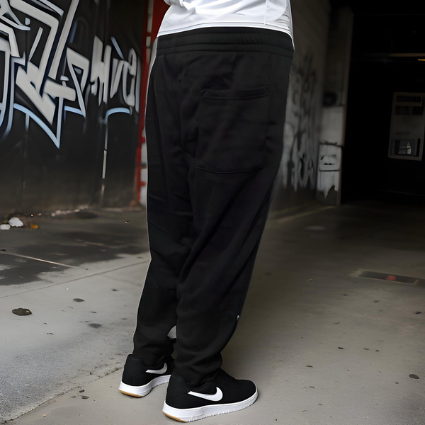 ^SEAN JOHN^ (BLACK) POLYESTER JOGGER SWEATPANTS (XB SIZED)