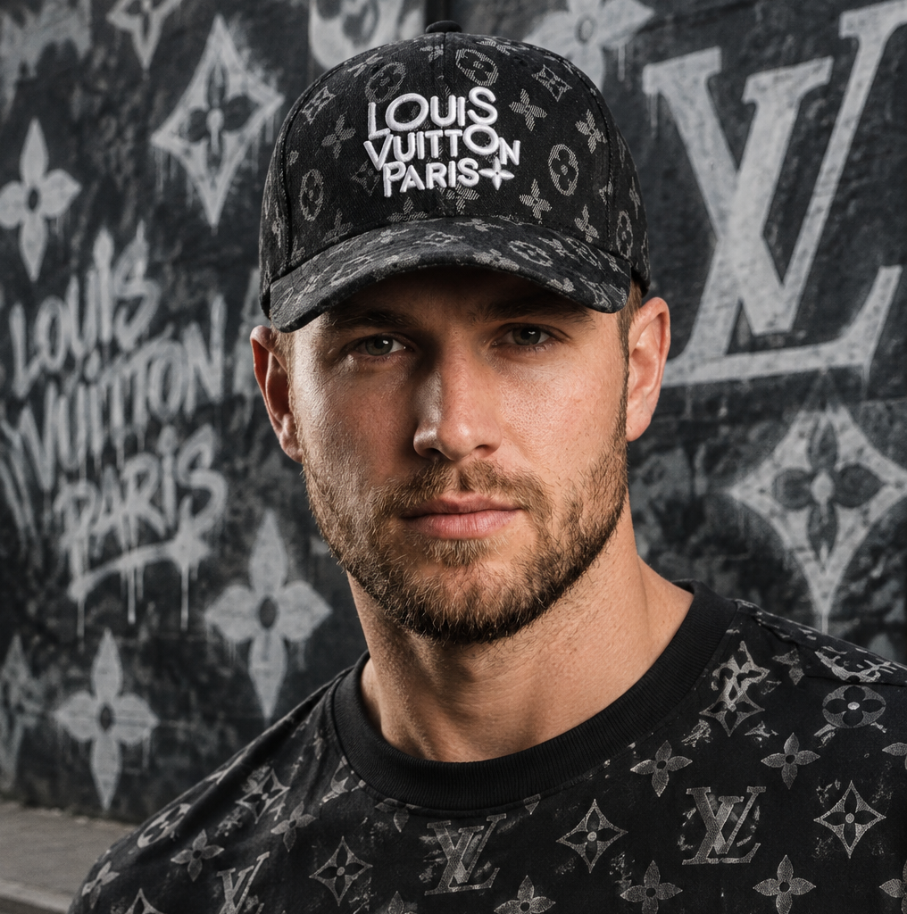 *FRENCH DESIGNER HATS* (Black Denim) (Strapback)