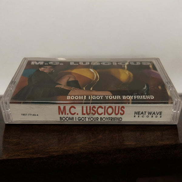 •M.C. LUSCIOUS - BOOM! I GOT YOUR BOYFRIEND• ~1990 OG PRESSING~ (CASSETTE TAPE)
