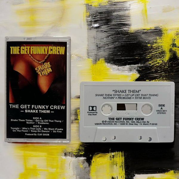 •THE GET FUNKY CREW - SHAKE THEM• ~1989 OG PRESSING~ (CASSETTE TAPE)